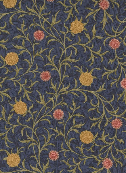 Morris Manor Scroll Floral By Barbara Brackman For Moda Twilight