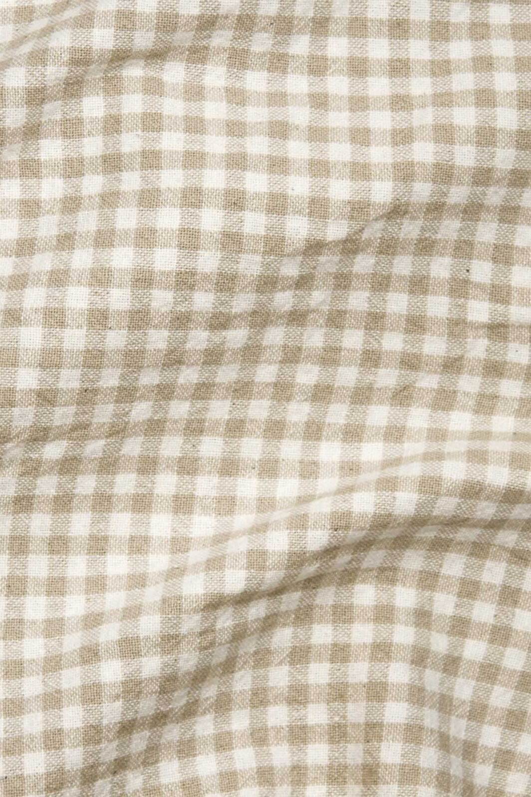 Organic Gingham Beige