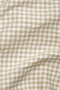 Organic Gingham Beige