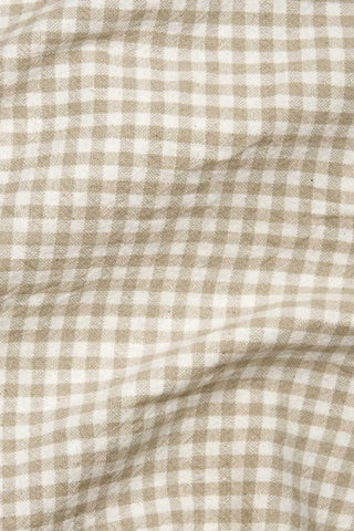 Organic Gingham Beige