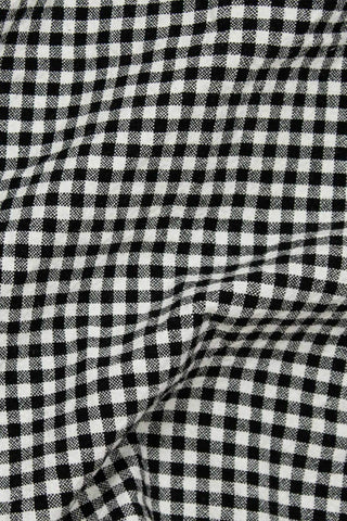 Organic Gingham Black