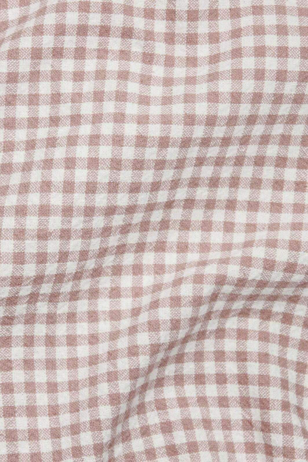 Organic Gingham Dusty Pink