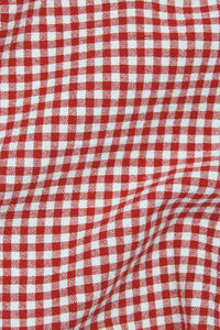 Organic Gingham Red