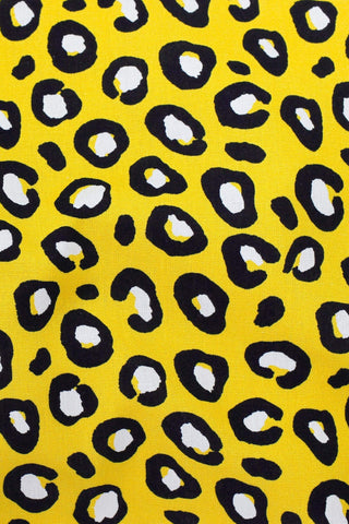 Palma Leopard Print Yellow / Black / White