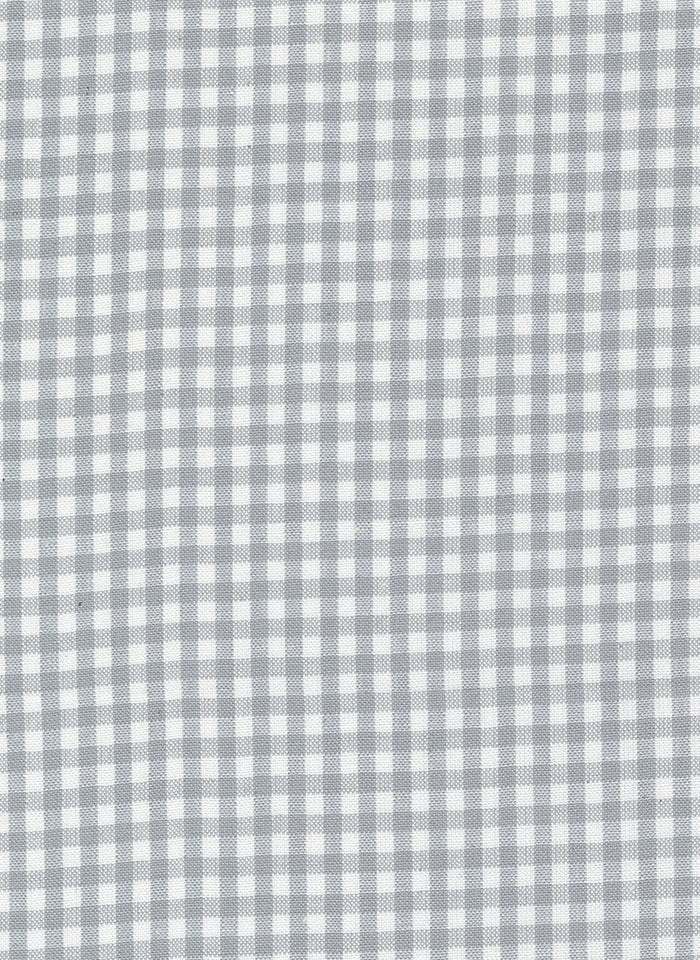 Panache Wovens Mini Gingham By Pieces To Treasure For Moda White / Grey