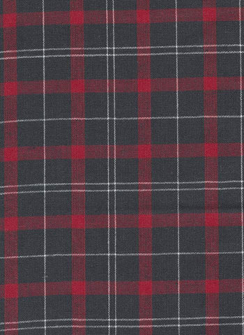 Panache Wovens Plaid By Pieces To Treasure For Moda Black / Red / White