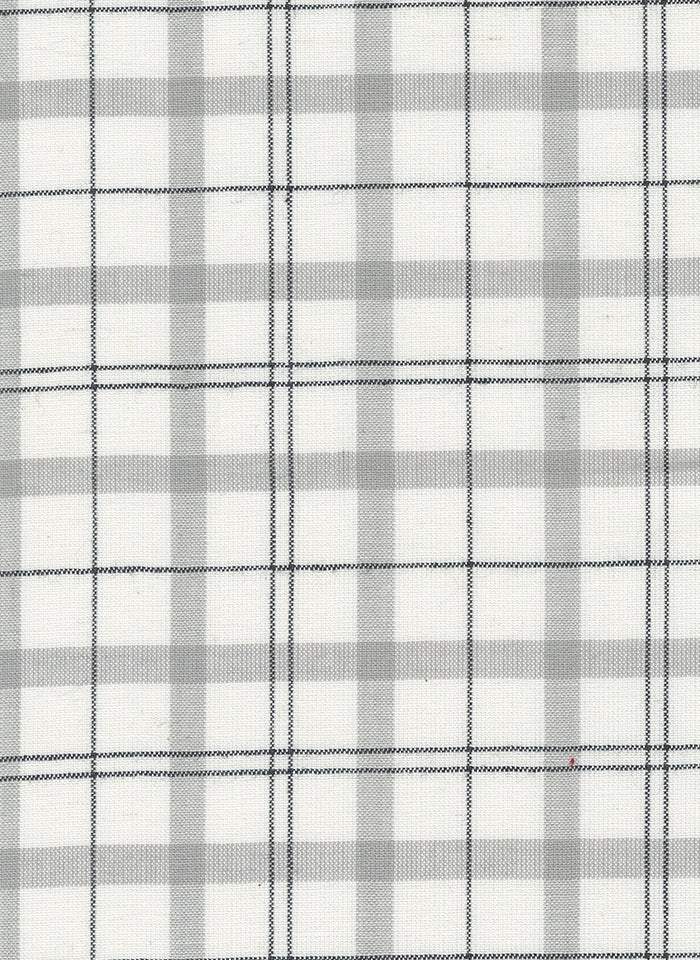 Panache Wovens Plaid By Pieces To Treasure For Moda White / Grey / Black