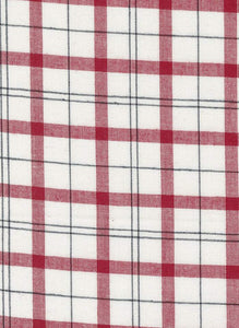 Panache Wovens Plaid By Pieces To Treasure For Moda White / Red / Black