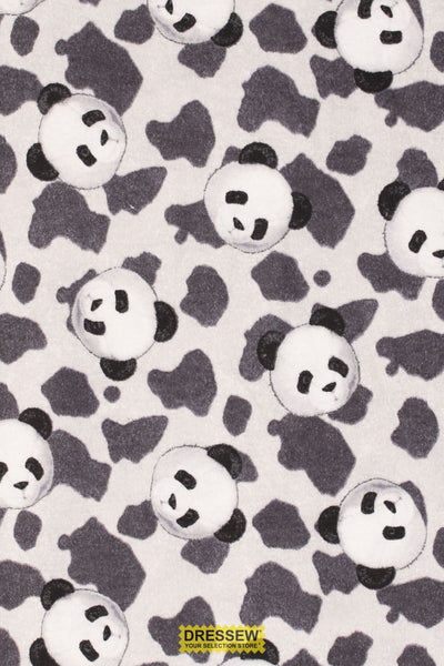 Panda Flannelette Grey Mix