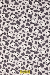 Panda Flannelette Grey Mix