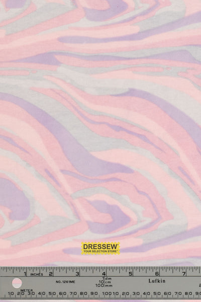 Pastel Dream Flannelette Pink / Purple