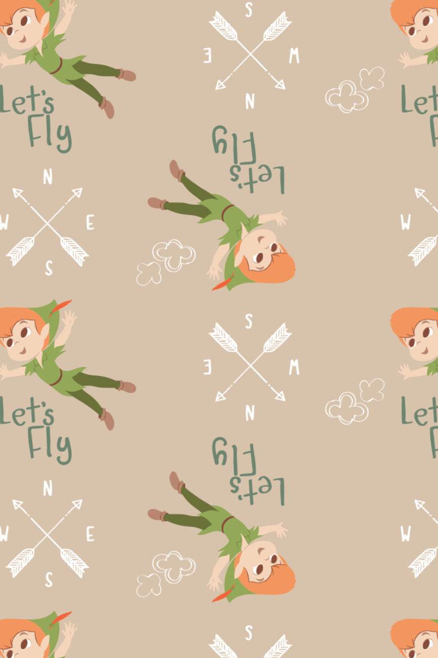 Peter Pan Let's Fly Beige