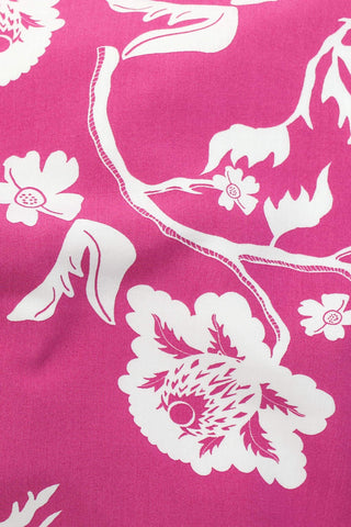 Picasso Blossom Poplin Fuchsia / White