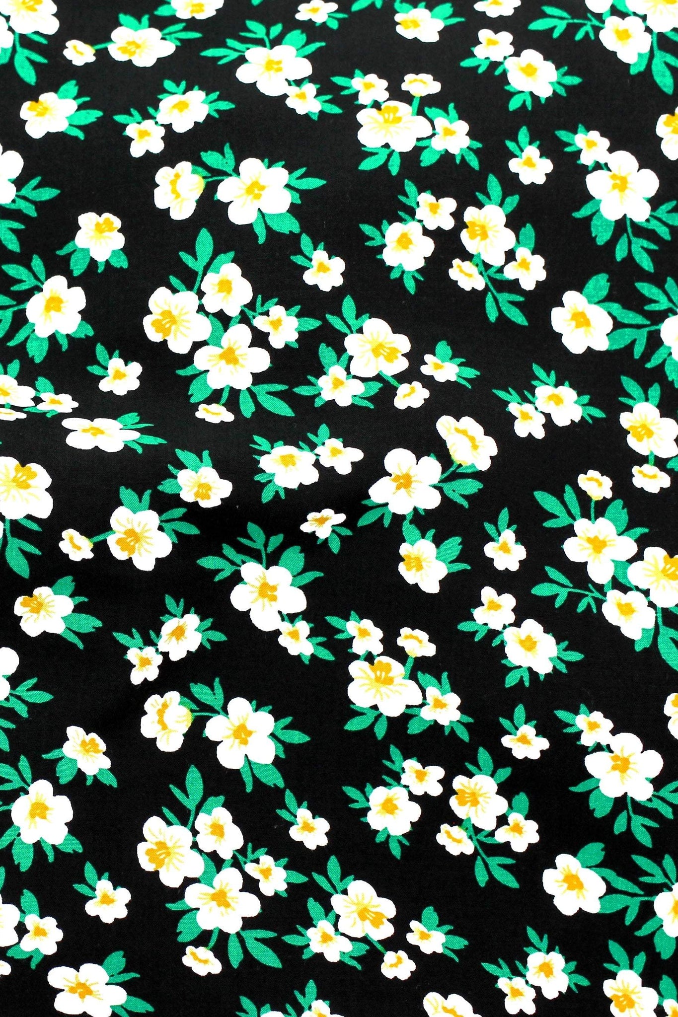 Picasso Blossoms Poplin Black