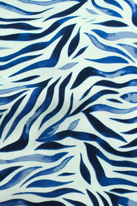 Picasso Zebra Print Blue Mix