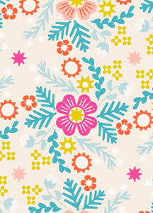 Pivot Canvas Retro Wildflowers By Rashida Coleman Hale of Ruby Star Society For Moda Natural