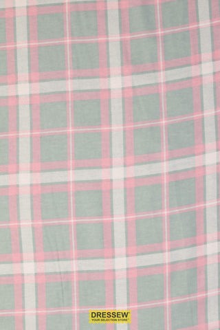 Plaid Flannelette Mint / Pink