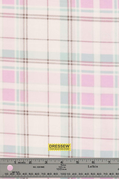 Plaid Flannelette Orchid / Mint