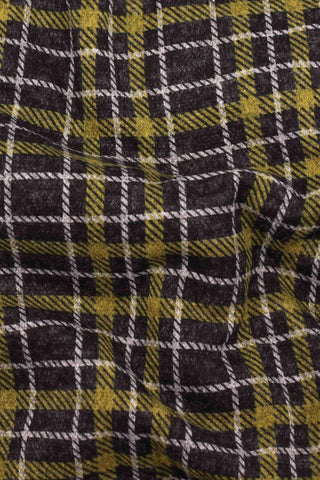 Plaid Sweater Knit Coal / Mustard