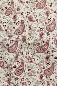 Playtime Paisley Ecru / Wine