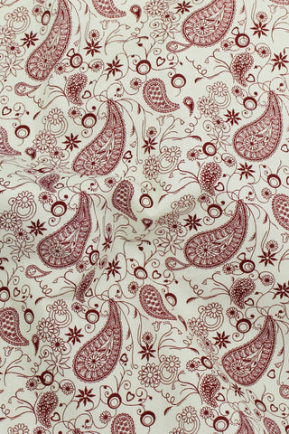 Playtime Paisley Ecru / Wine