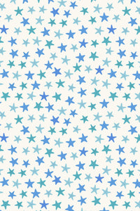 Puffin Rock Starfish By Lewis & Irene Cream / Blue