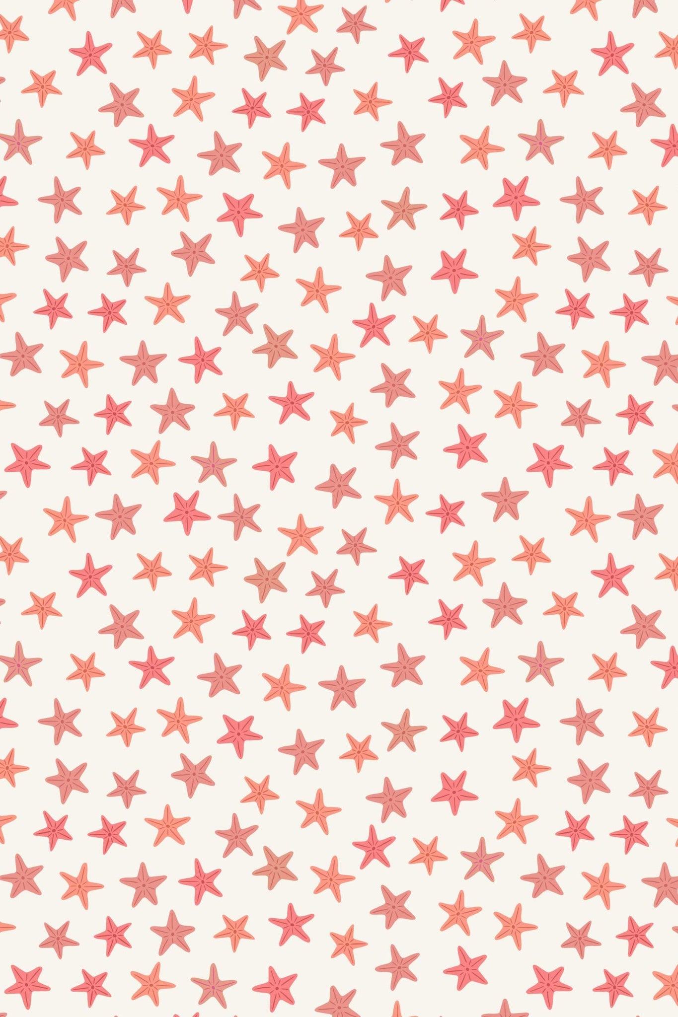 Puffin Rock Starfish By Lewis & Irene Cream / Pink