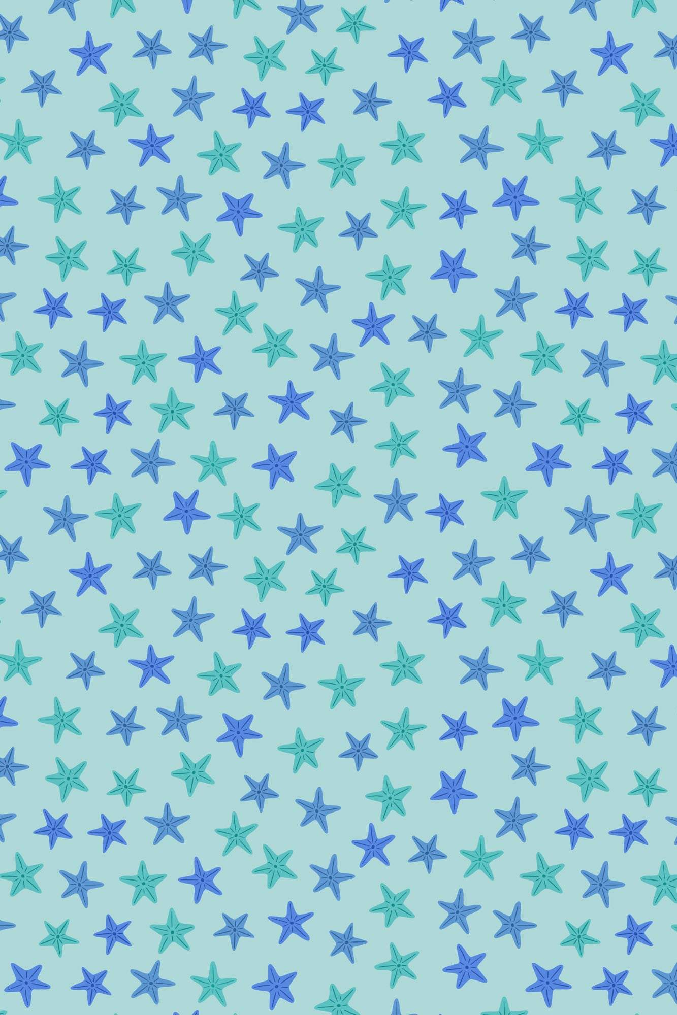Puffin Rock Starfish By Lewis & Irene Sea Green / Blue