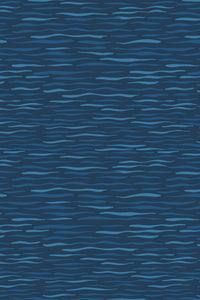 Puffin Rock Waves By Lewis & Irene Dark Blue