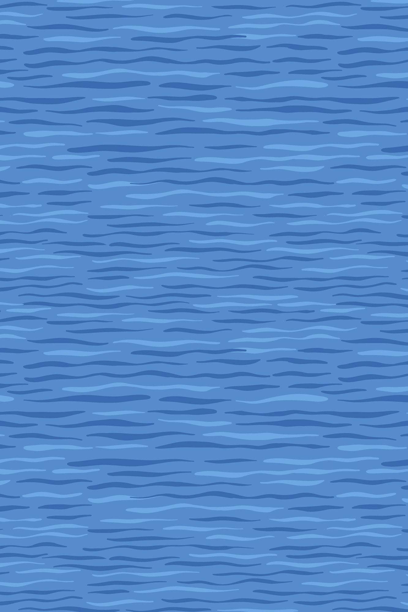 Puffin Rock Waves By Lewis & Irene Mid Blue