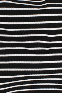 Ramona Rib Stripe Lycra Black / Off White