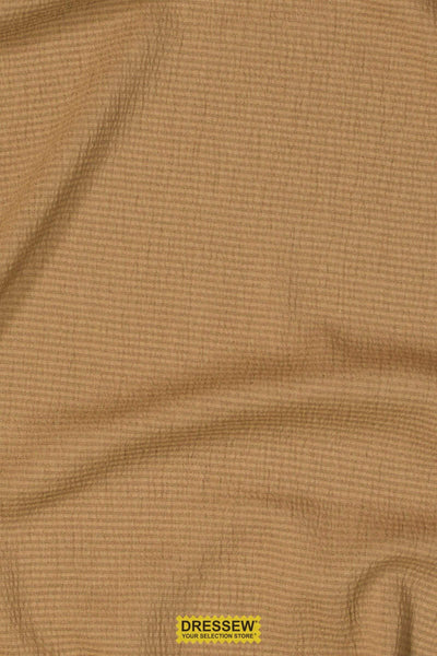 Rayon Blend Seersucker Tan