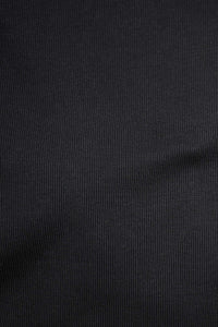 Recycled Cotton Rib Black