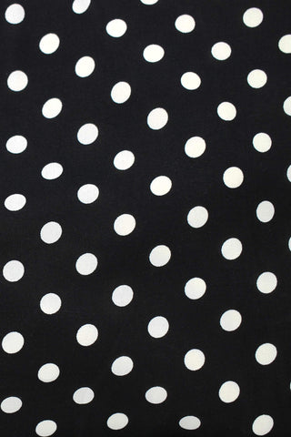 Remi Polka Dot Print Black / White