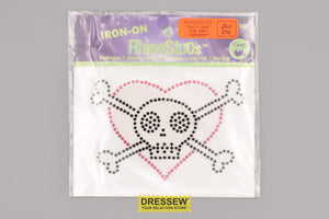 Rhinestuds Skull & Heart