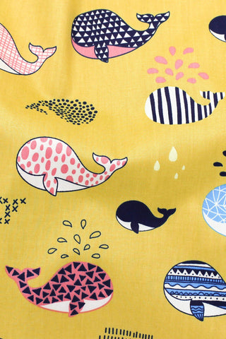 Romper Room Whales Light Gold / Multi