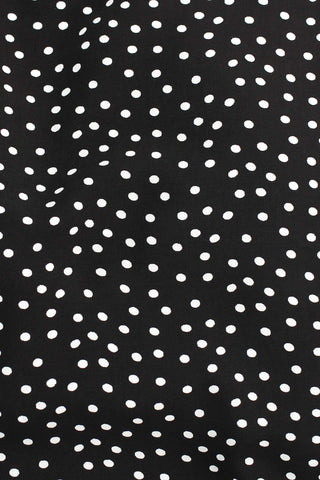 Scattered Dots Voile Black / Off White