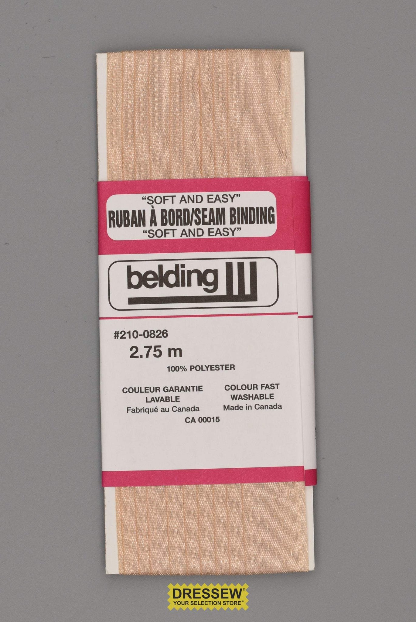 Seam Binding Medium Beige