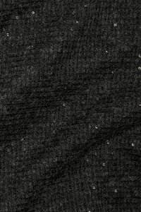 Sequin Double Knit Charcoal