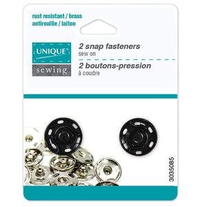 Sew-On Snaps 18mm Black