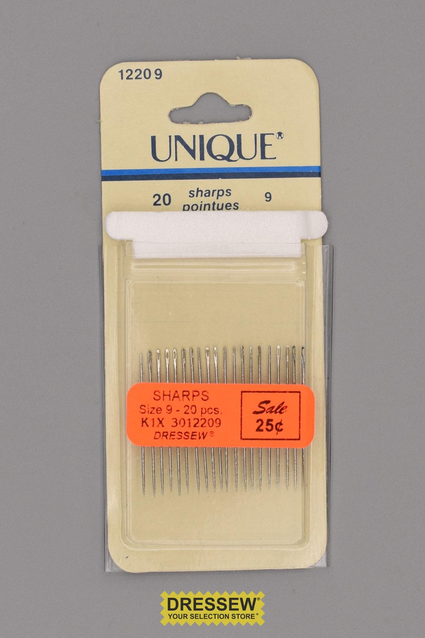 Sharps Hand Needles Size 9