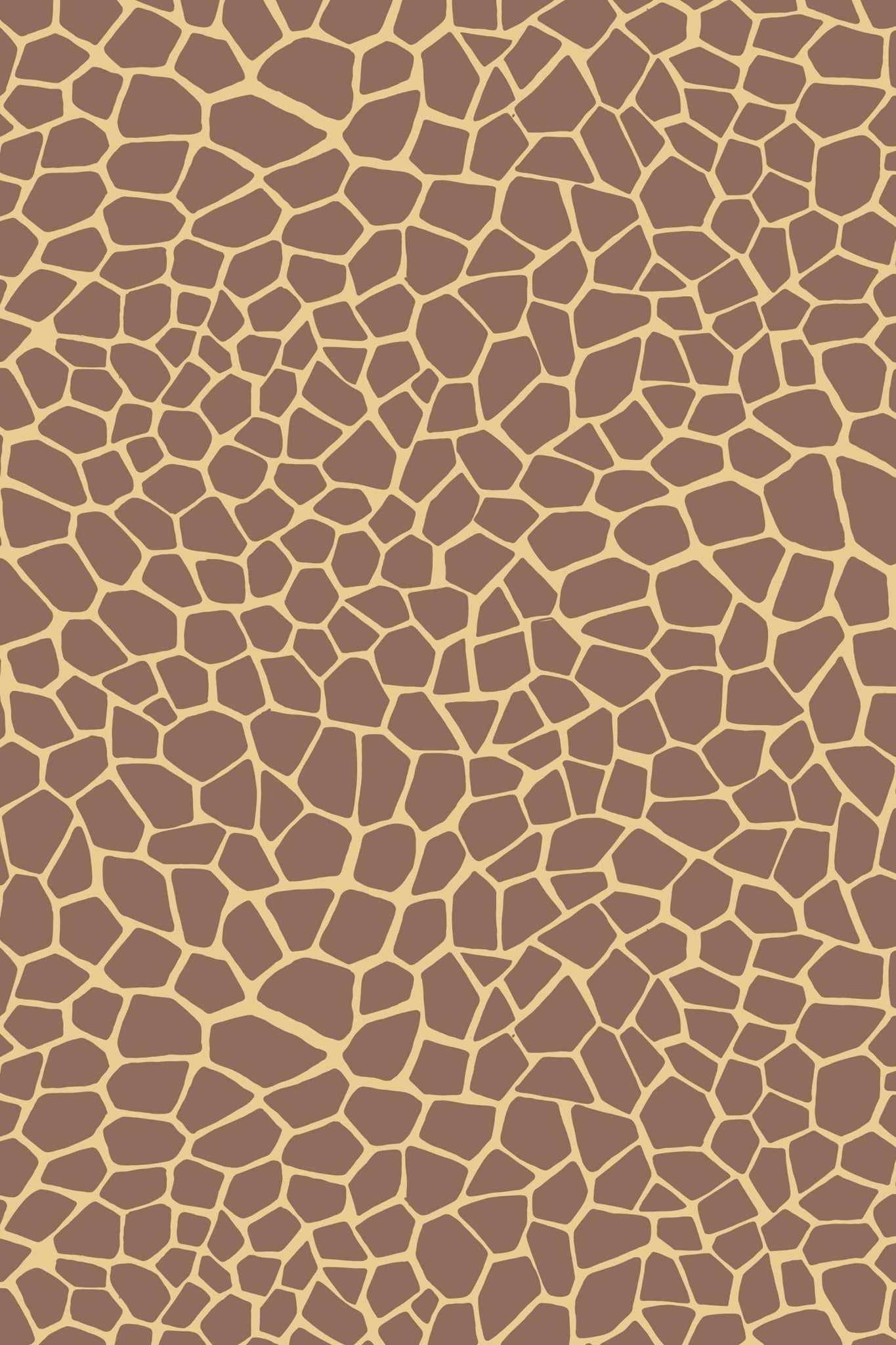 Small Things Wild Animals Giraffe By Lewis & Irene Brown / Yellow