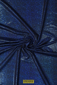 Speckle Hologram Lycra Black / Royal