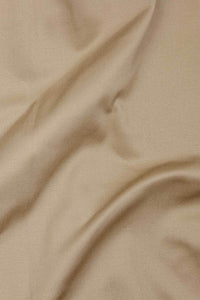 Stretch Cotton Sateen Camel