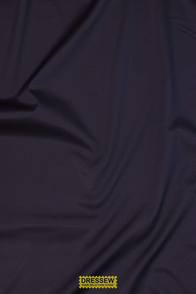 Stretch Poly Cotton Blend Sateen Navy