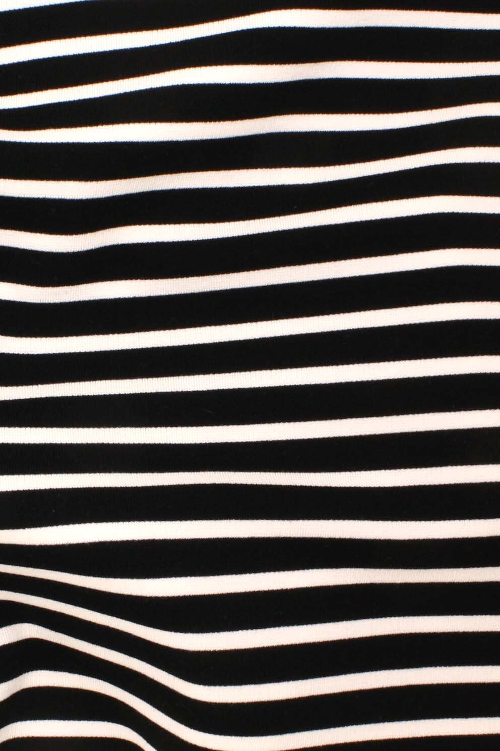 Stripe Double Knit Black / Ecru