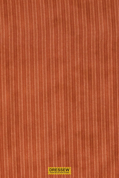 Stripe Flannelette Rust