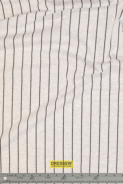 Stripe Jersey Knit Ash / Black