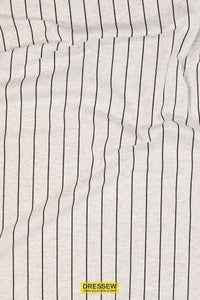 Stripe Jersey Knit Ash / Black