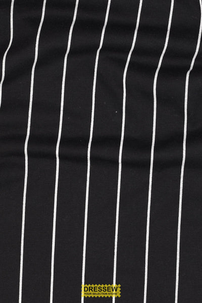 Stripe Jersey Knit Black / Ash